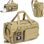BAGZY Borsone Palestra Uomo 40 Litri, Zaino da Palestra Zaino Tattico Militare Borsa Crossfit Borsone Viaggio Impermeabile Borsoni Viaggio Con ...
