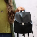 Zainetto nero vegan. Zaino nero da donna. Zaino a cartella Etsy Italia