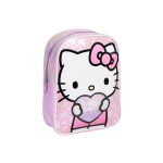 Safta HELLO KITTY ICONIC – Zaino Scolastico Con Carrello, 22x10x27 Cm, Rosso/Bianco, Impermeabile E Resistente, Per Bambini Zaino Carrello Hello Kitty